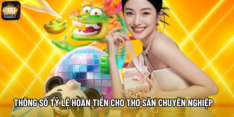 Thông số tỷ lệ hoàn tiền cho thợ săn chuyên nghiệp