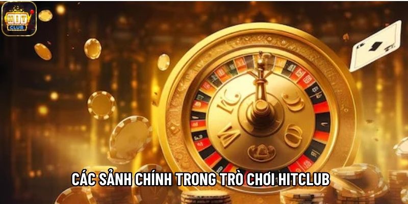 Các sảnh chính trong trò chơi Hitclub được phân chia 