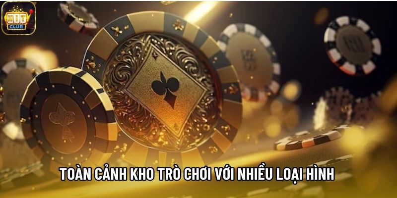 Toàn cảnh kho trò chơi Hitclub với nhiều loại hình giải trí